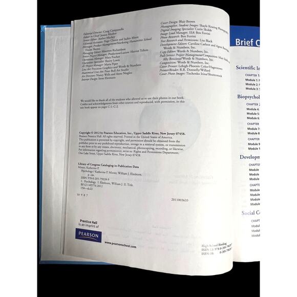 Prentice Hall Psychology Textbook by Minter & Elmhorst College Intro Psych Book - Picture 5 of 11